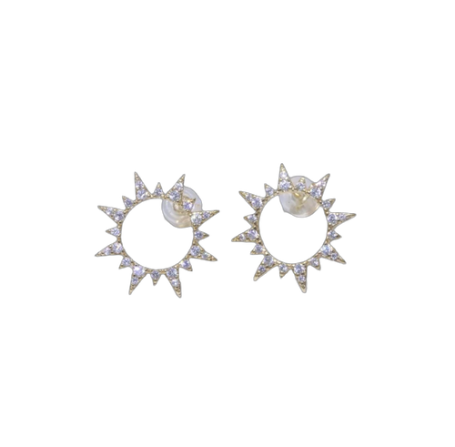 Celestial Sun Stud Earrings