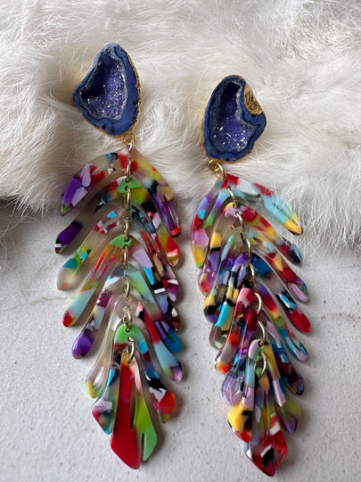 Isla Geode Earrings