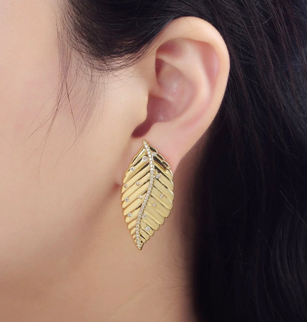 Cascade Leaf Earrings