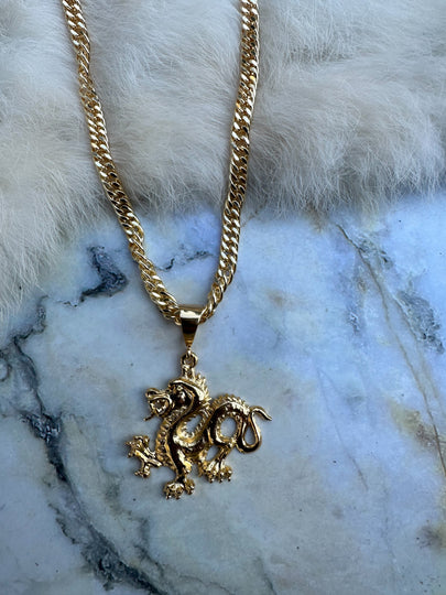 Year of Go Dragon Necklace